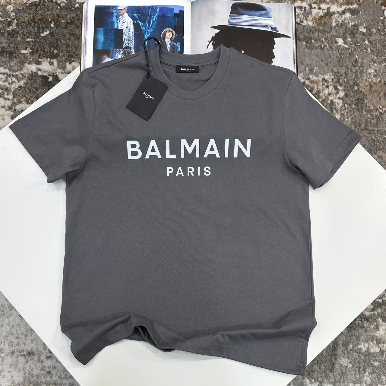 BLMN Big Logo T-Shirt Grey