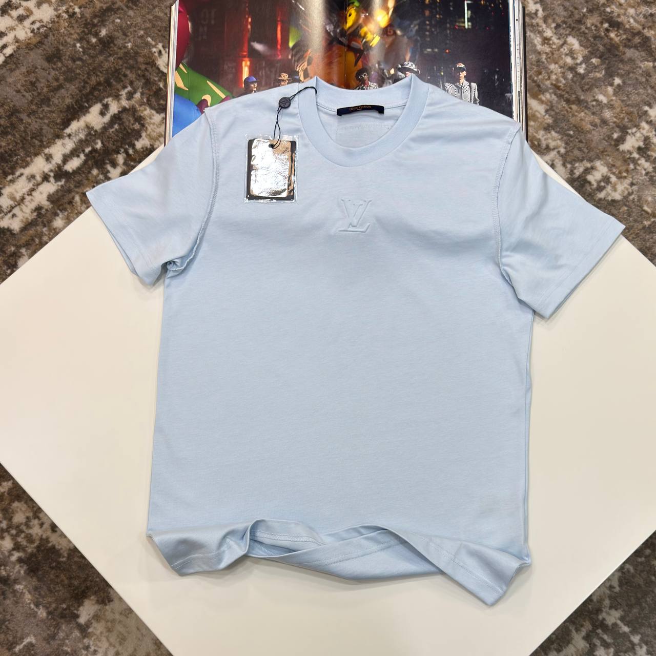 LVE Embossed Centre Sky Blue