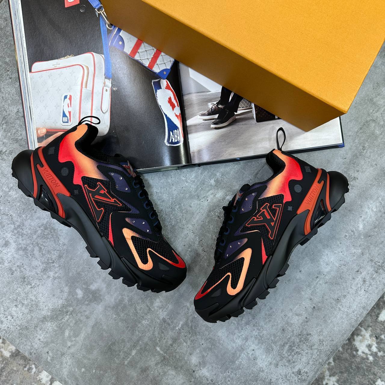 LV Runner Tatic Sneakers Red