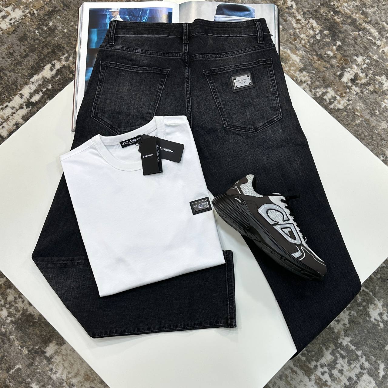 DG Denim Slim Charcoal